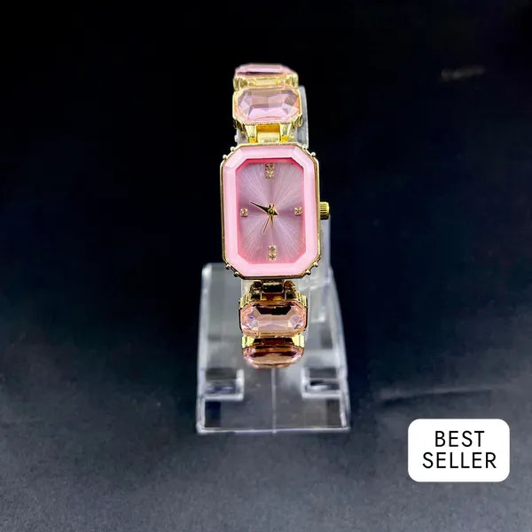 RICH CARAT PINK GOLD DIAMOND WATCH