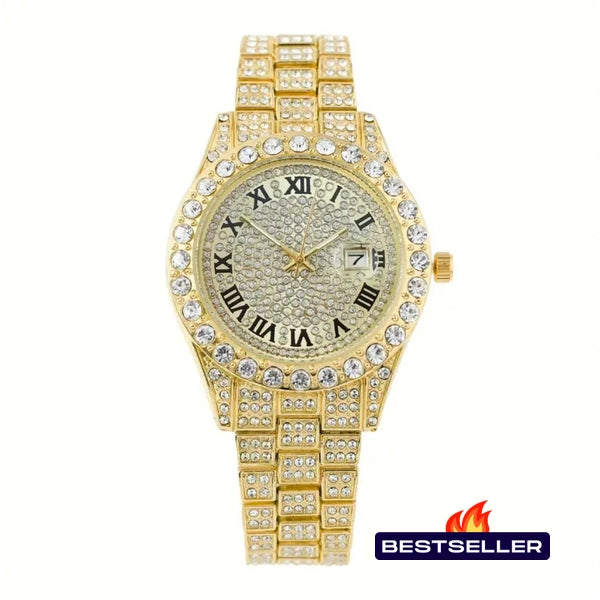 RICH GOLD DIAMOND WATCH