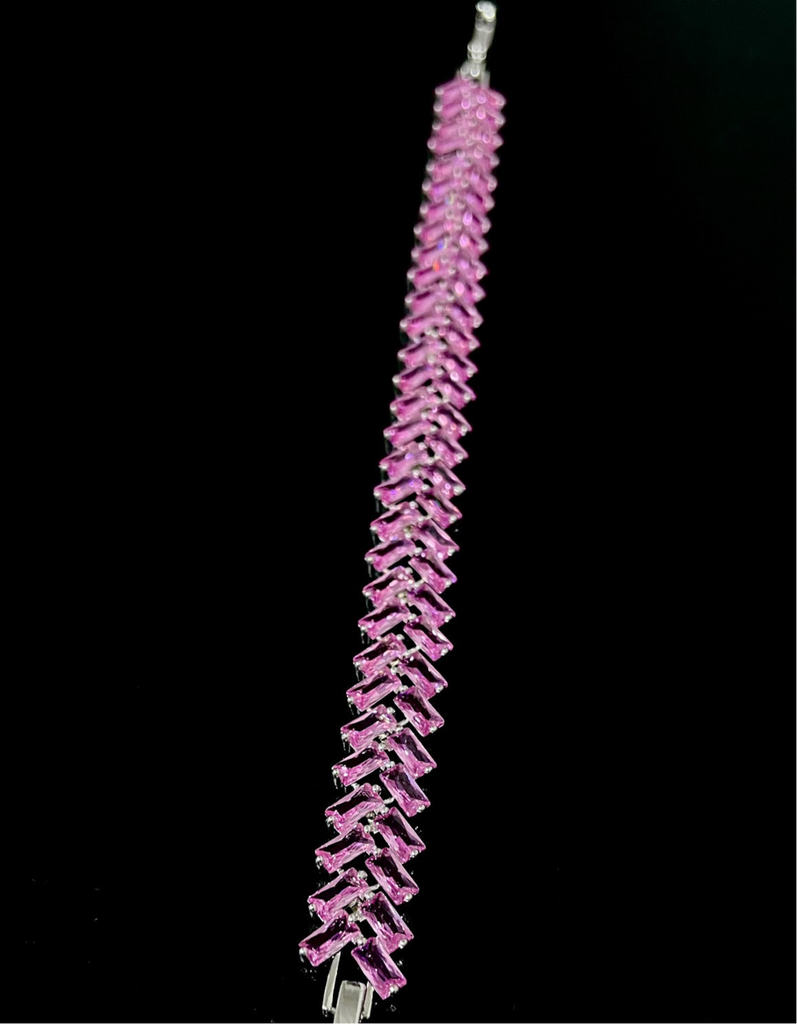 RICH PINK ROYAL DIAMOND BRACELET (Zircon)