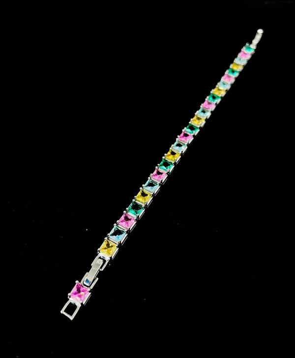 RICH RAINBOW DIAMOND BRACELET (Zircon)