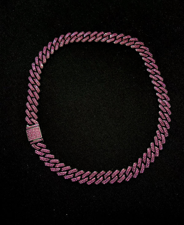 RICH AMETIST MIAMI CHAIN 14mm (1. Sınıf)