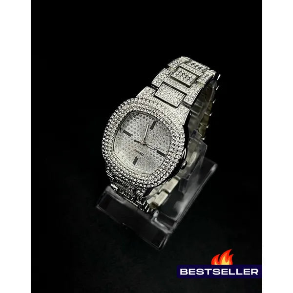 ICE RICH WATCH SILVER