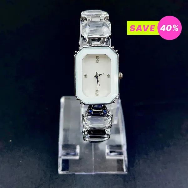 RICH CARAT WHITE DIAMOND WATCH