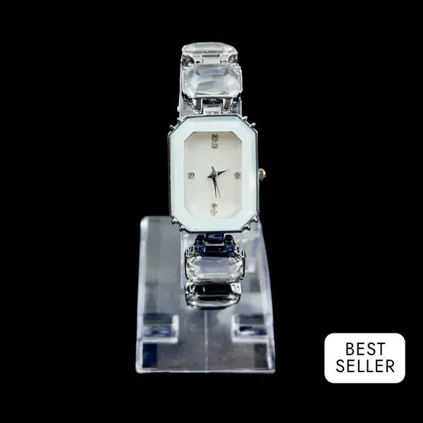 RICH CARAT WHITE DIAMOND WATCH