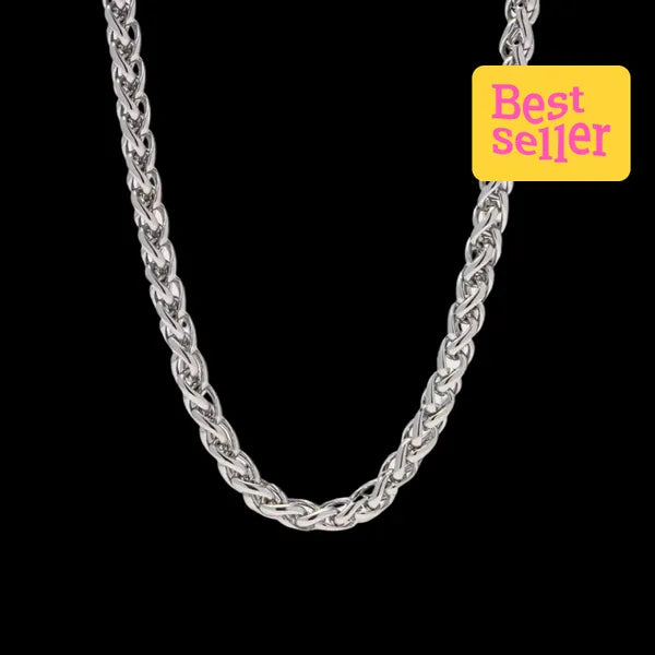 RICH CURB SILVER CHAIN (Paslanmaz Çelik)