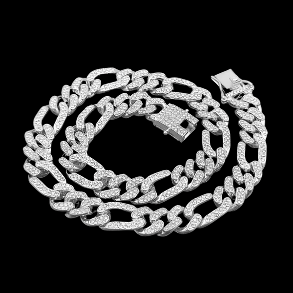 RICH FIGARO DIAMOND CUBAN CHAIN 12mm (Ön Sipariş)