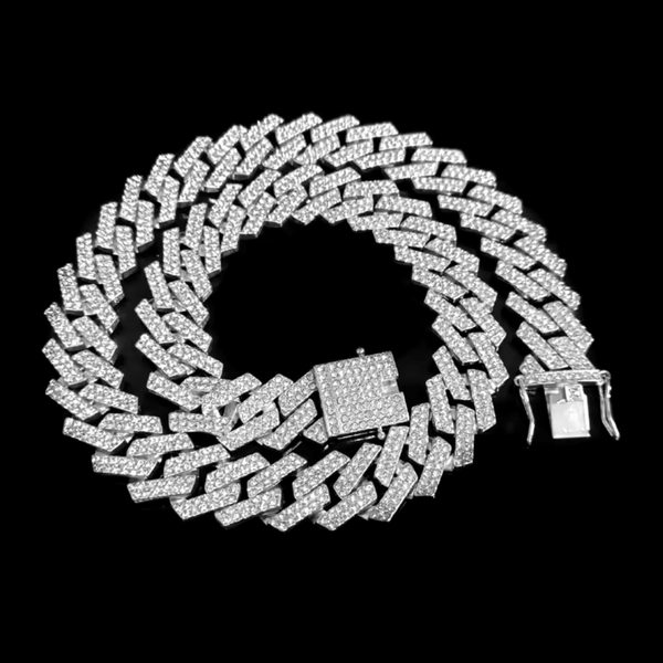 RICH DIAMOND MIAMI CHAIN 20mm (Ön Sipariş)