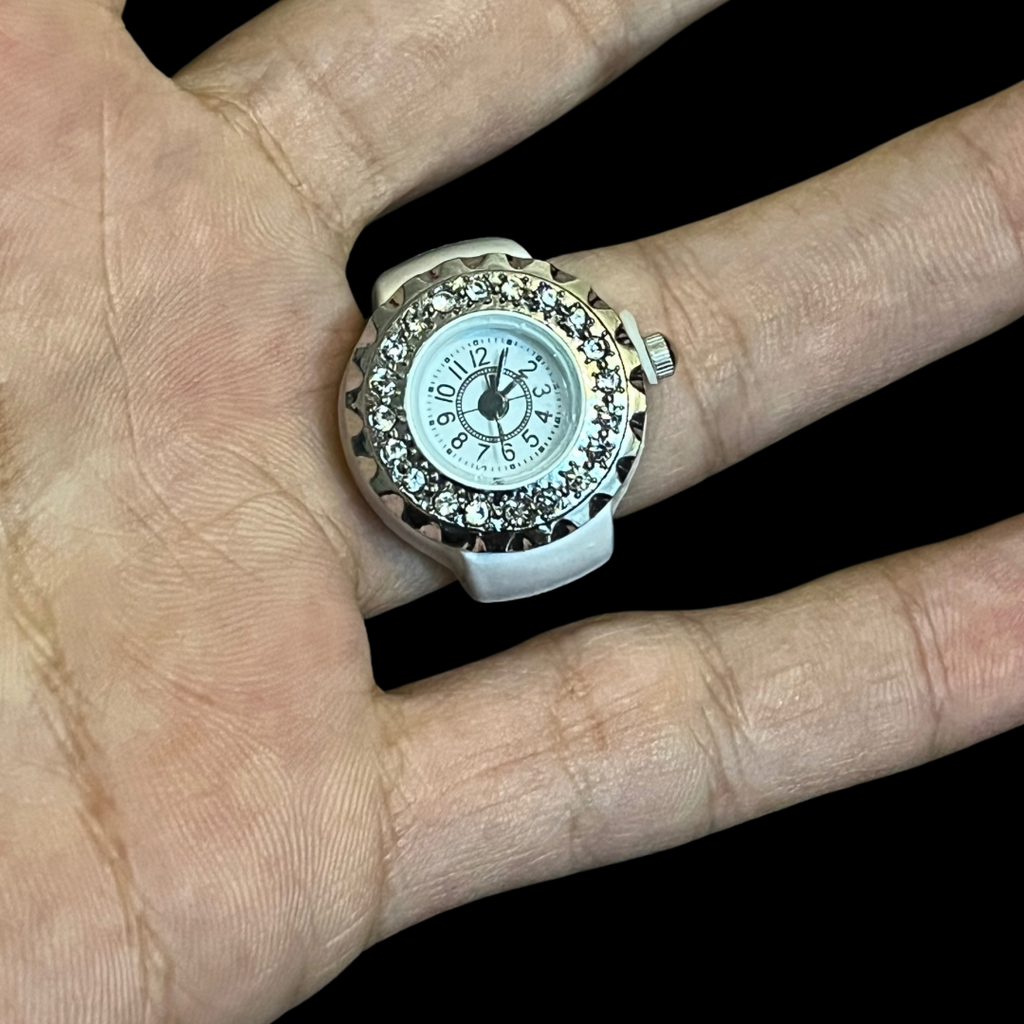 RICH RING WATCH DIAMOND WHITE