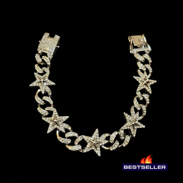 RICH STAR DIAMOND CUBAN BRACELET (Ön Sipariş)