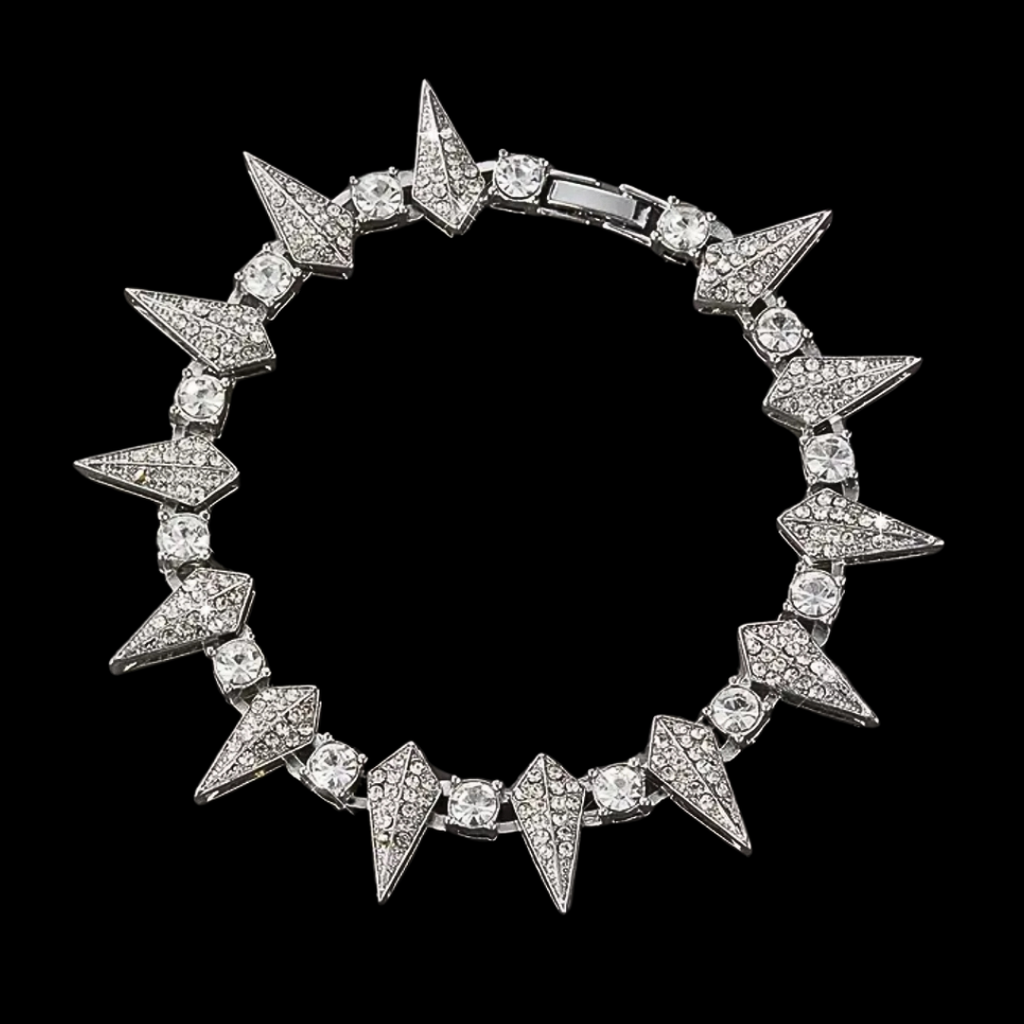 RICH SPIKE DIAMOND TENNIS BRACELET (Zircon)