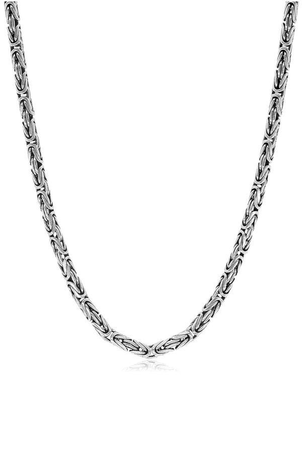RICH 925k SILVER KING CHAIN 5mm (925K REAL SILVER)