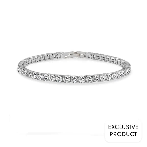 RICH 925k SILVER DIAMOND BRACELET (Gerçek Gümüş)