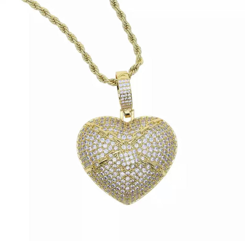RICH LOCKED HEART (Gold Plated)