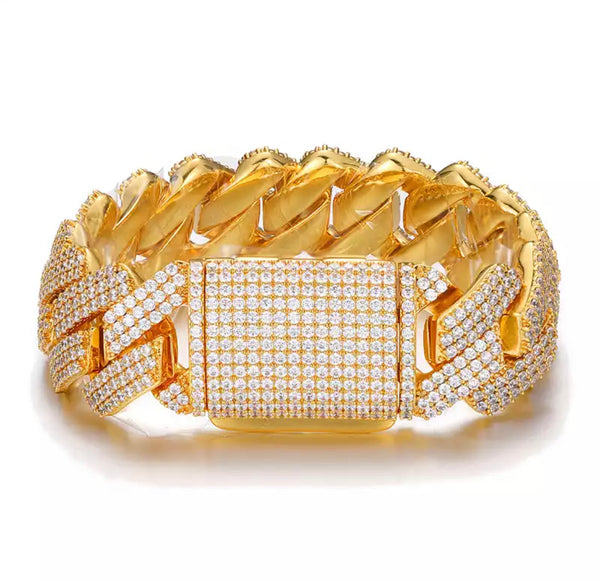 RICH KING ROYAL BRACELET 25mm (Gold Plated)