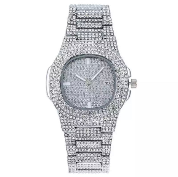 ICE RICH WATCH SILVER (Special Order)